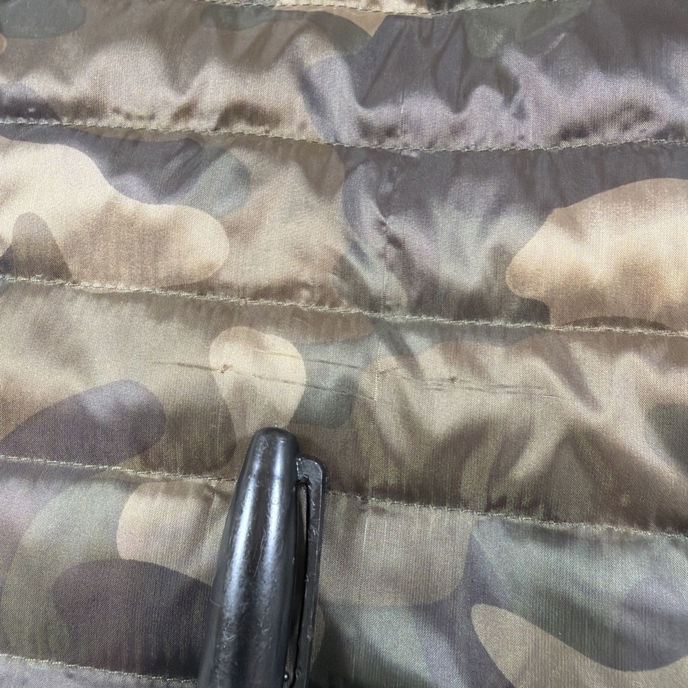 Eddie Bauer Vest Men 2XL Green Camo EB650 Down Insulated Full Zip Puffer Outdoor - Picture 8 of 9